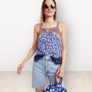NWT Anthropologie Prismatic Blouse/Tank Too by Conditions Apply